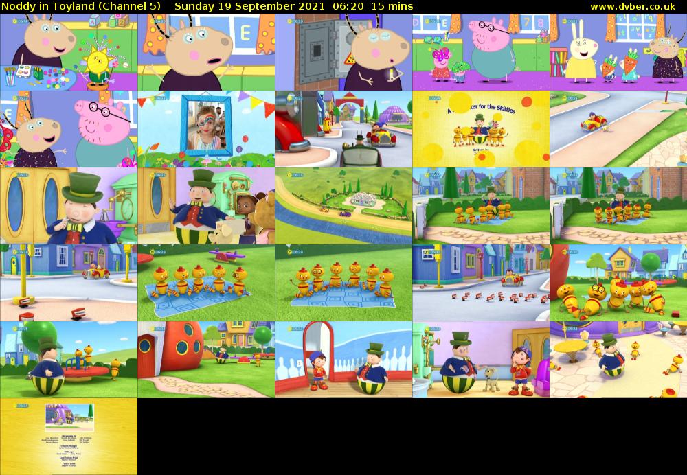 Noddy in Toyland (Channel 5) Sunday 19 September 2021 06:20 - 06:35