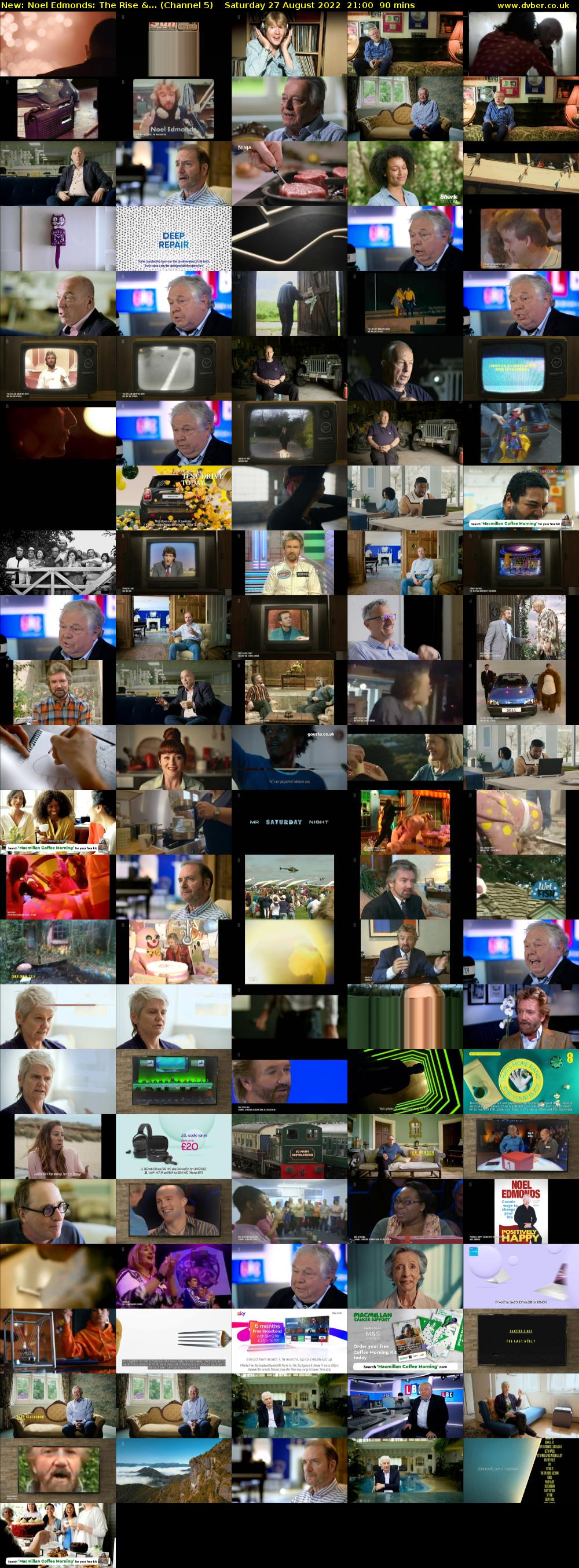 Noel Edmonds: The Rise &... (Channel 5) Saturday 27 August 2022 21:00 - 22:30