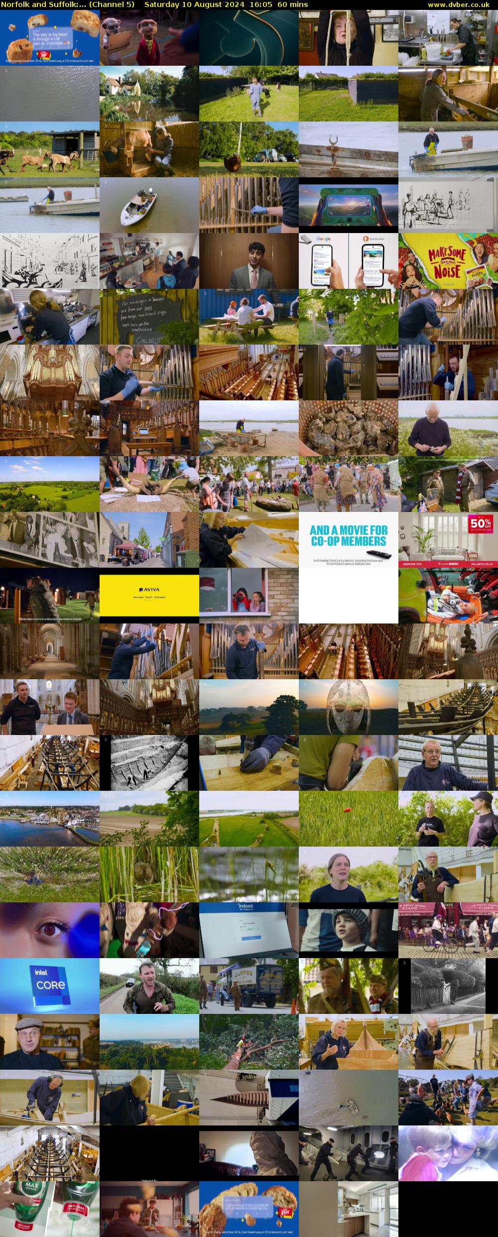 Norfolk and Suffolk:... (Channel 5) Saturday 10 August 2024 16:05 - 17:05