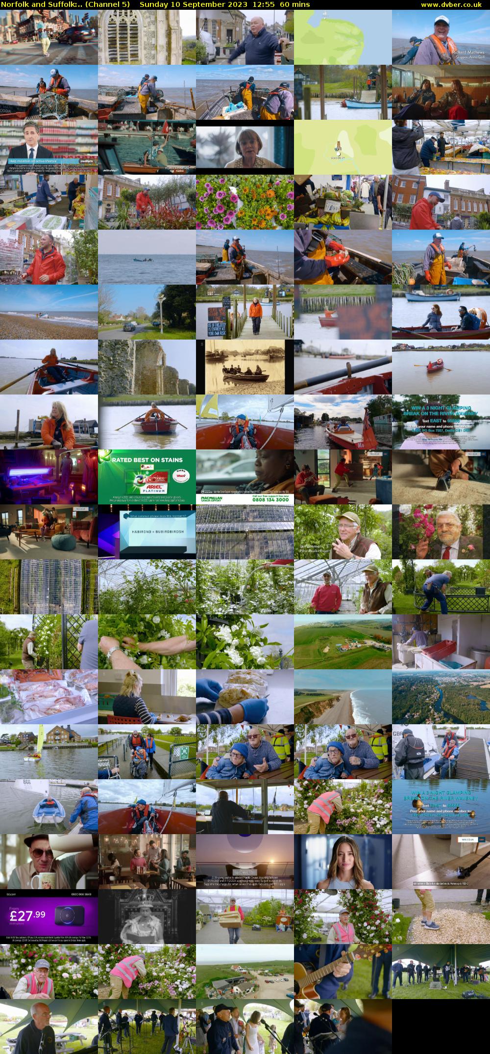 Norfolk and Suffolk:.. (Channel 5) Sunday 10 September 2023 12:55 - 13:55