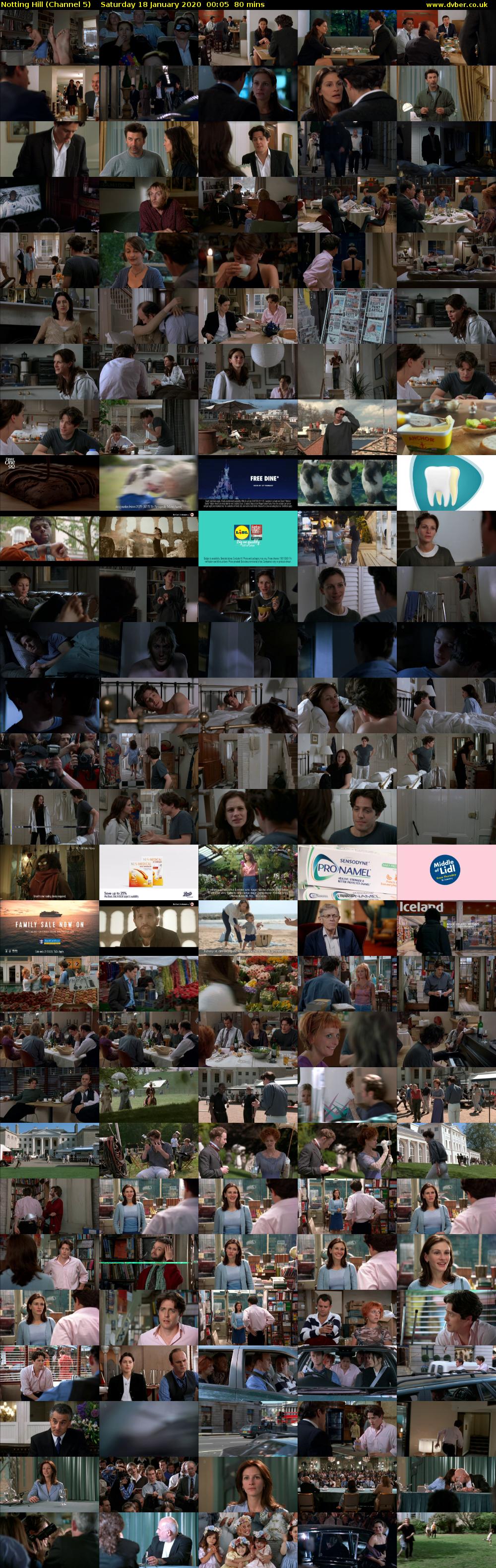 Notting Hill (Channel 5) Saturday 18 January 2020 00:05 - 01:25