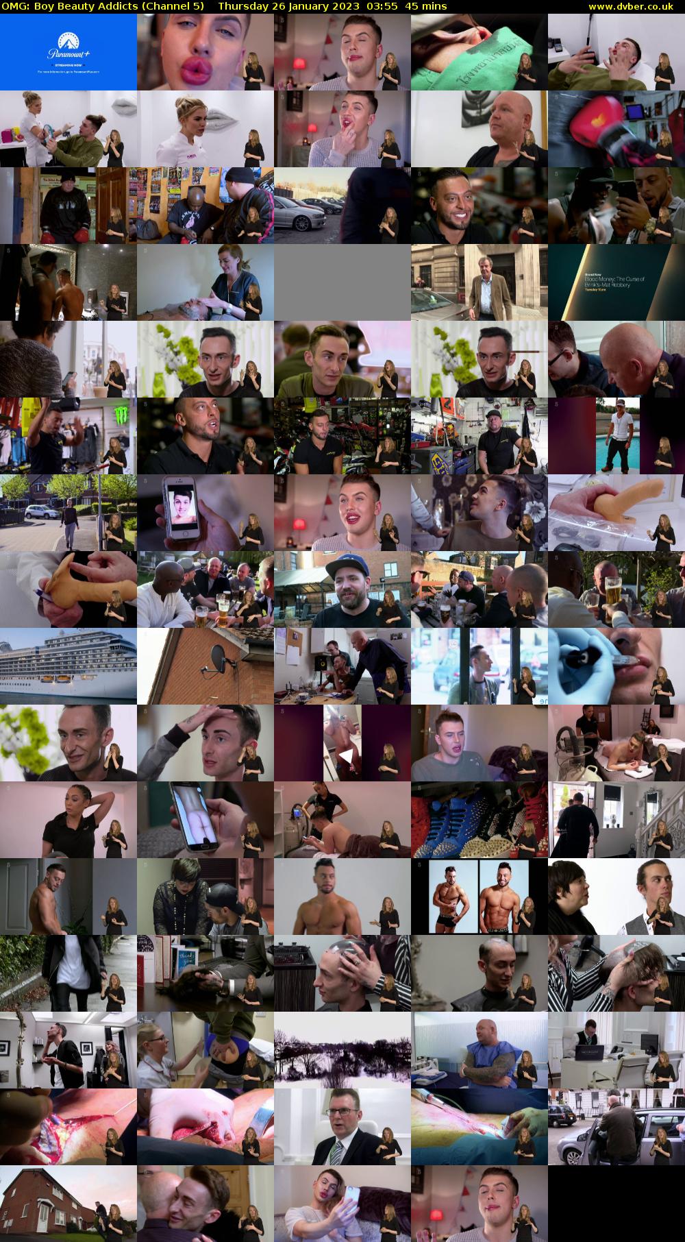 OMG: Boy Beauty Addicts (Channel 5) Thursday 26 January 2023 03:55 - 04:40