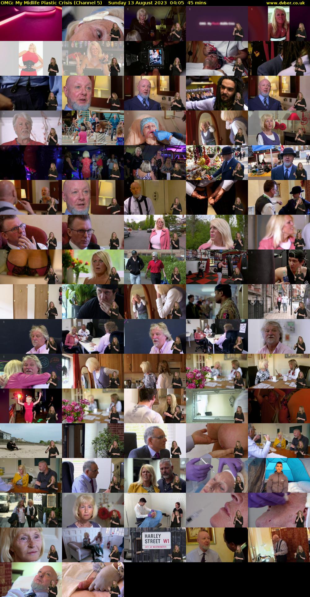 OMG: My Midlife Plastic Crisis (Channel 5) Sunday 13 August 2023 04:05 - 04:50