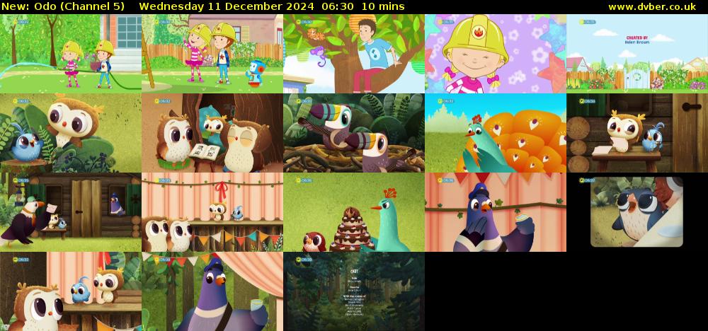 Odo (Channel 5) Wednesday 11 December 2024 06:30 - 06:40
