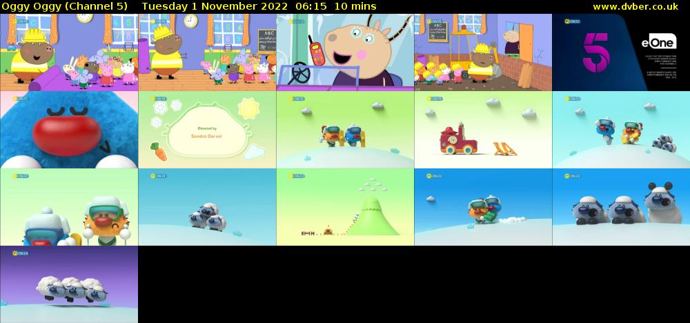 Oggy Oggy (Channel 5) Tuesday 1 November 2022 06:15 - 06:25