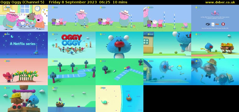 Oggy Oggy (Channel 5) Friday 8 September 2023 06:25 - 06:35