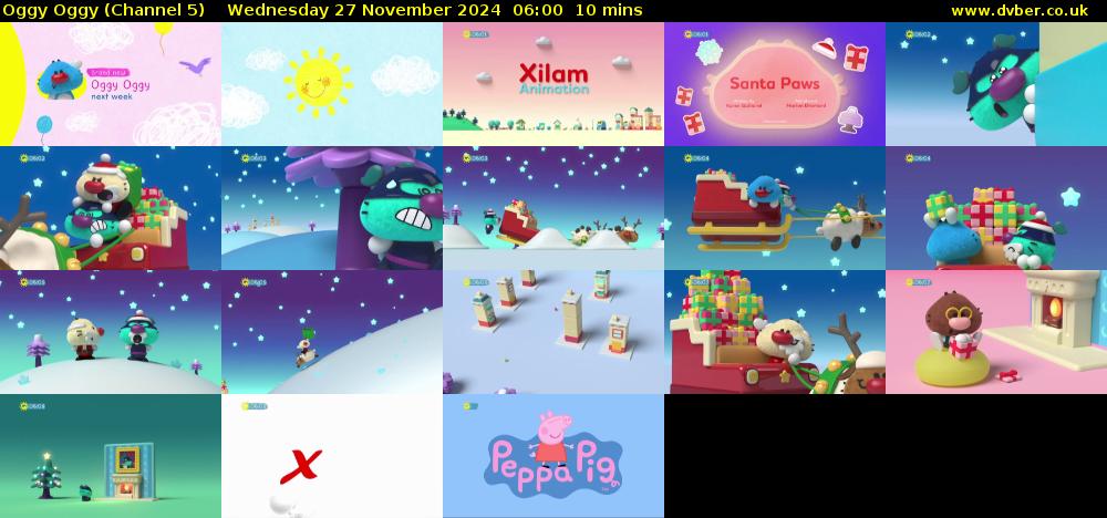 Oggy Oggy (Channel 5) Wednesday 27 November 2024 06:00 - 06:10