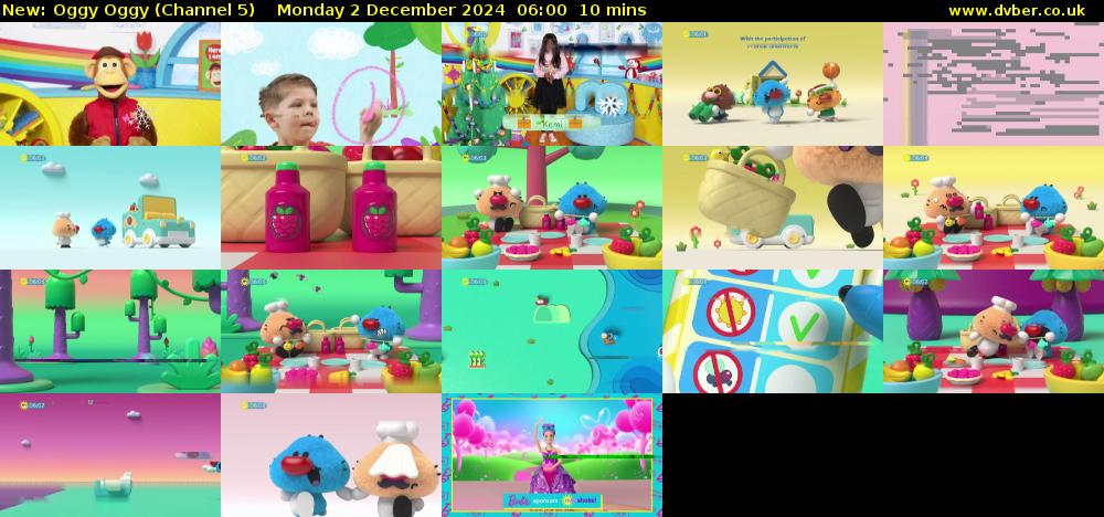 Oggy Oggy (Channel 5) Monday 2 December 2024 06:00 - 06:10