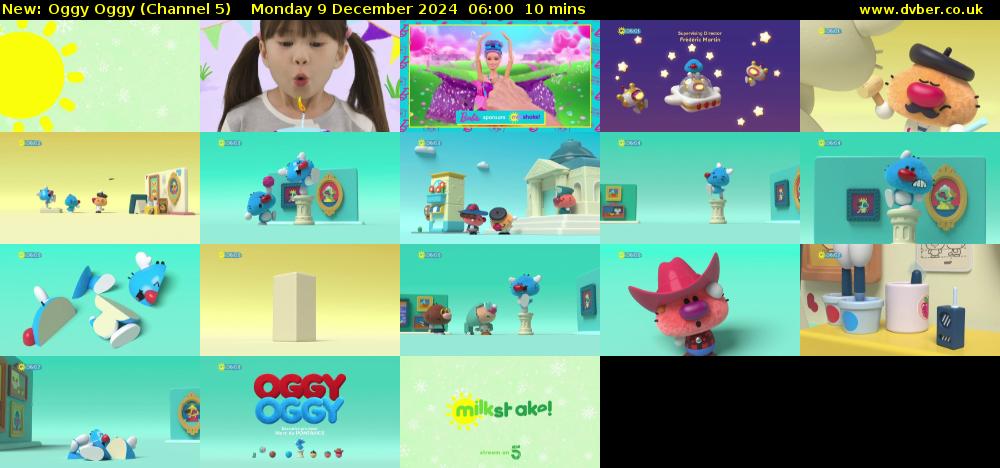 Oggy Oggy (Channel 5) Monday 9 December 2024 06:00 - 06:10