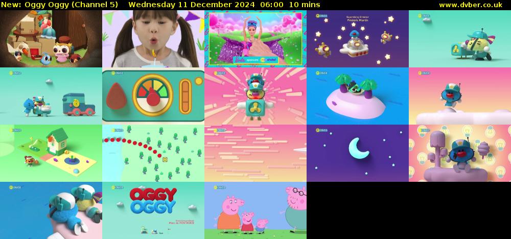 Oggy Oggy (Channel 5) Wednesday 11 December 2024 06:00 - 06:10
