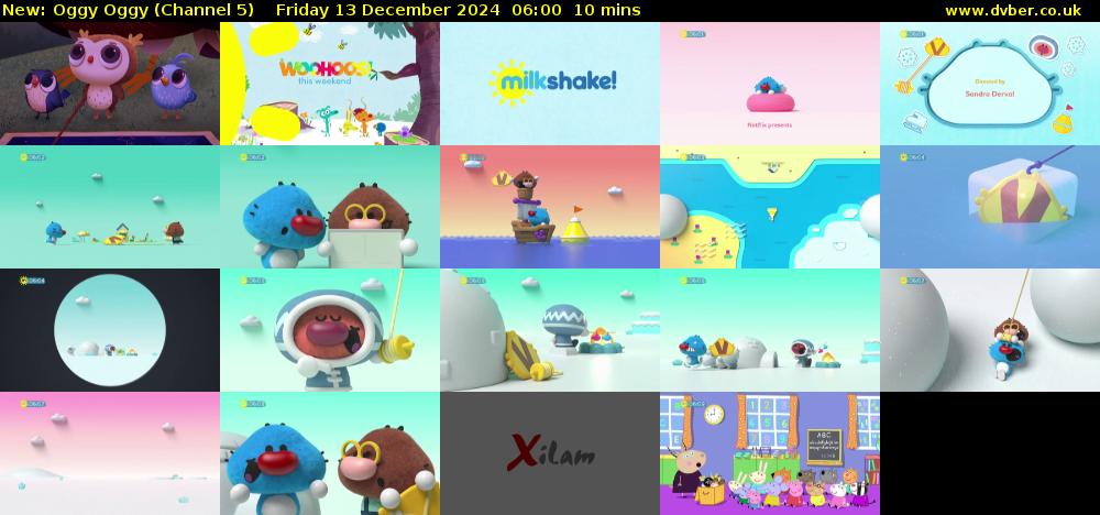 Oggy Oggy (Channel 5) Friday 13 December 2024 06:00 - 06:10