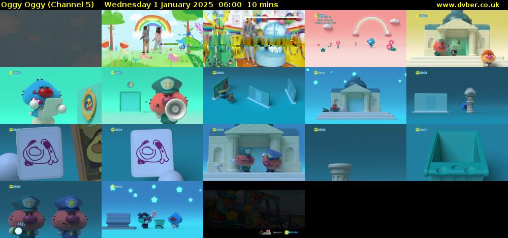 Oggy Oggy (Channel 5) Wednesday 1 January 2025 06:00 - 06:10