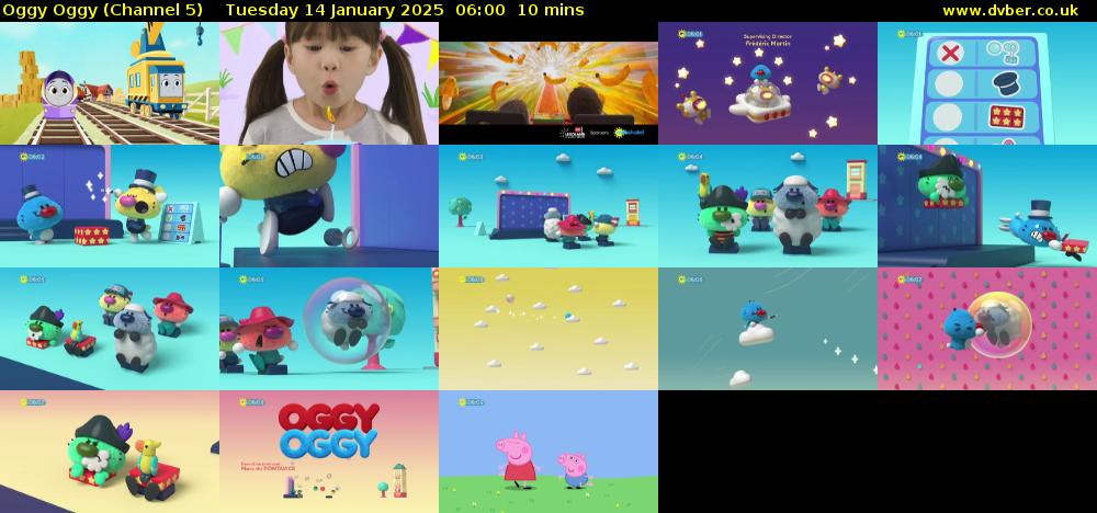 Oggy Oggy (Channel 5) Tuesday 14 January 2025 06:00 - 06:10