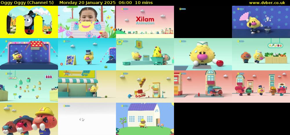 Oggy Oggy (Channel 5) Monday 20 January 2025 06:00 - 06:10
