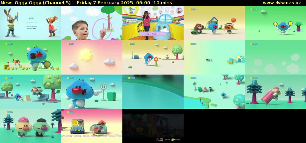 Oggy Oggy (Channel 5) Friday 7 February 2025 06:00 - 06:10