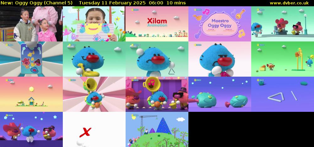 Oggy Oggy (Channel 5) Tuesday 11 February 2025 06:00 - 06:10
