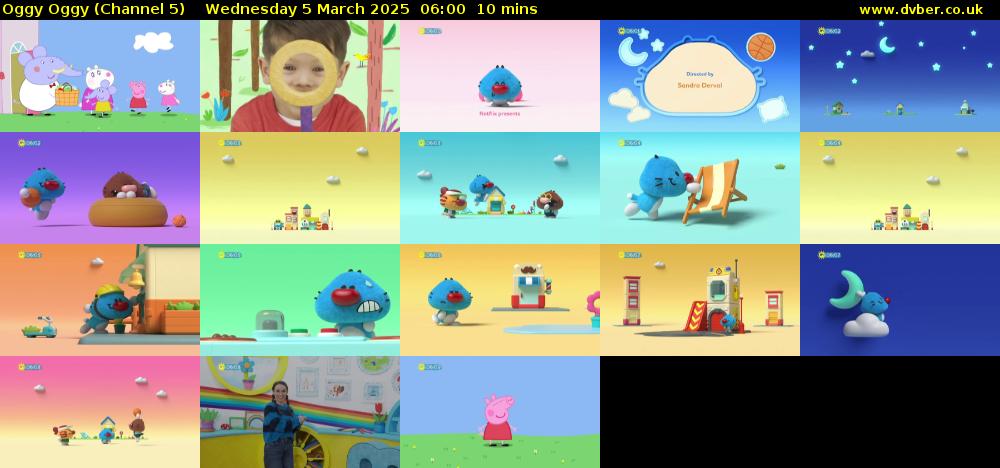Oggy Oggy (Channel 5) Wednesday 5 March 2025 06:00 - 06:10
