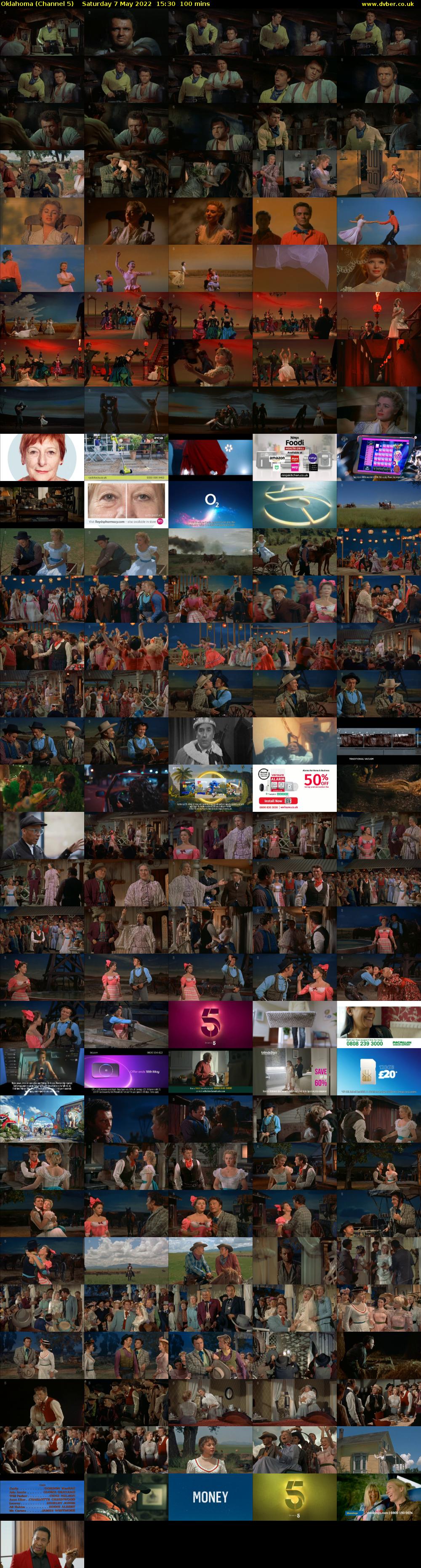 Oklahoma (Channel 5) Saturday 7 May 2022 15:30 - 17:10