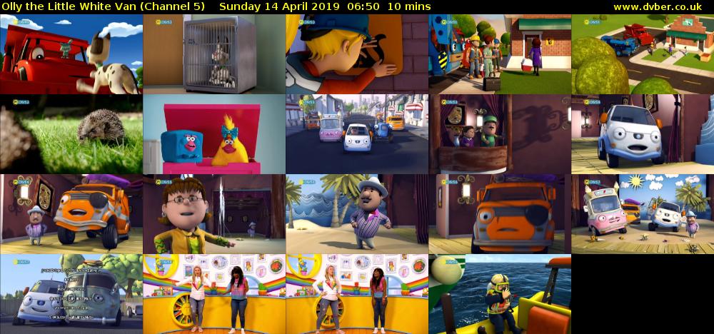 Olly the Little White Van (Channel 5) Sunday 14 April 2019 06:50 - 07:00