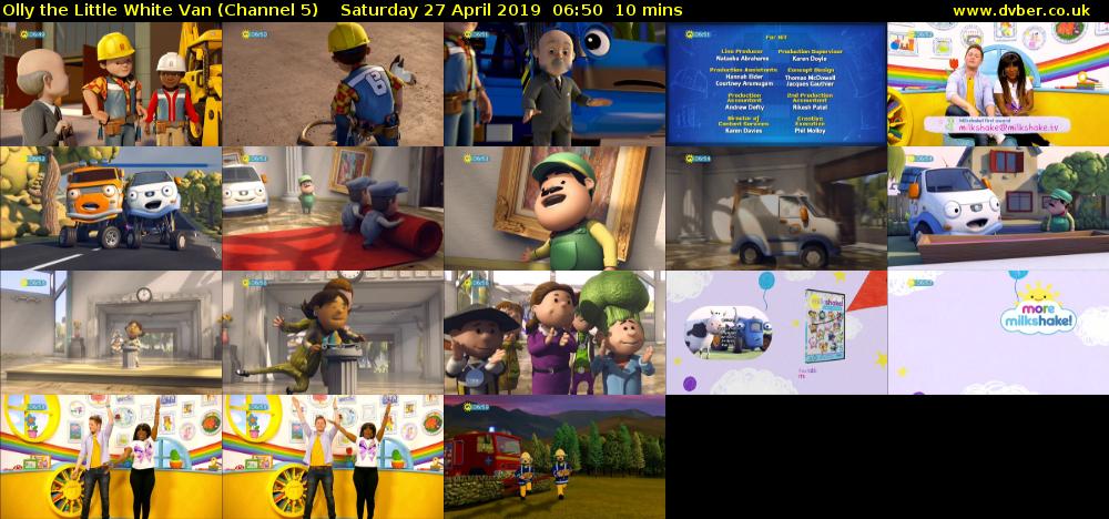 Olly the Little White Van (Channel 5) Saturday 27 April 2019 06:50 - 07:00
