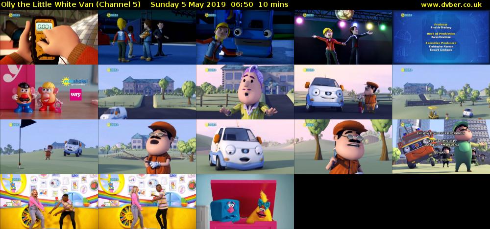 Olly the Little White Van (Channel 5) Sunday 5 May 2019 06:50 - 07:00