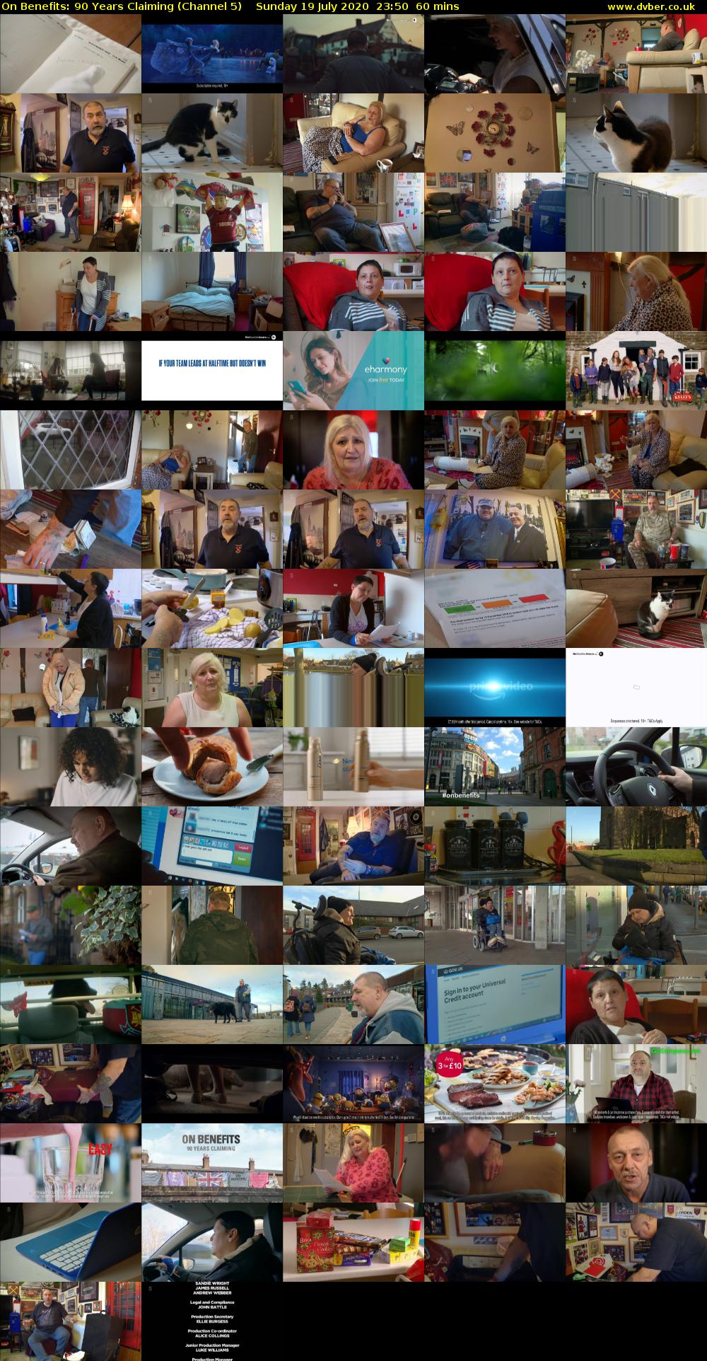 On Benefits: 90 Years Claiming (Channel 5) Sunday 19 July 2020 23:50 - 00:50