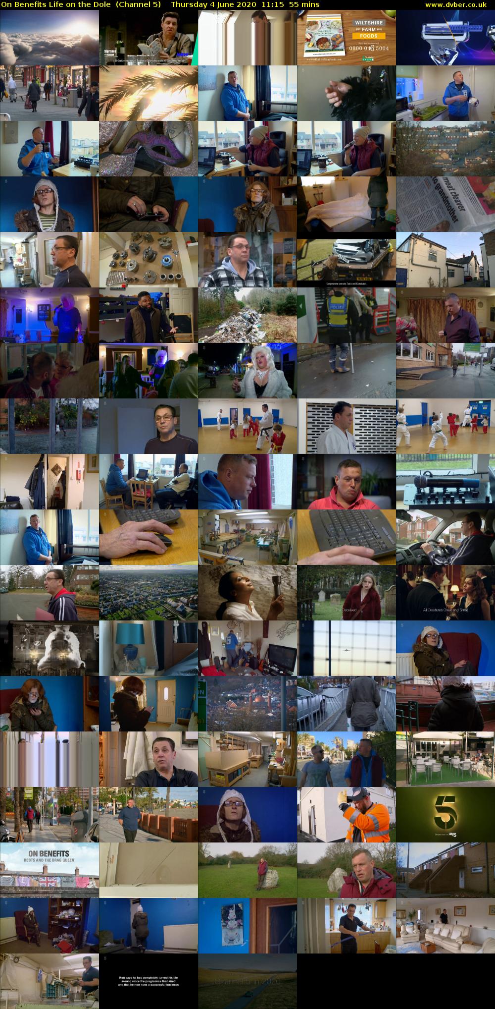 On Benefits Life on the Dole  (Channel 5) Thursday 4 June 2020 11:15 - 12:10