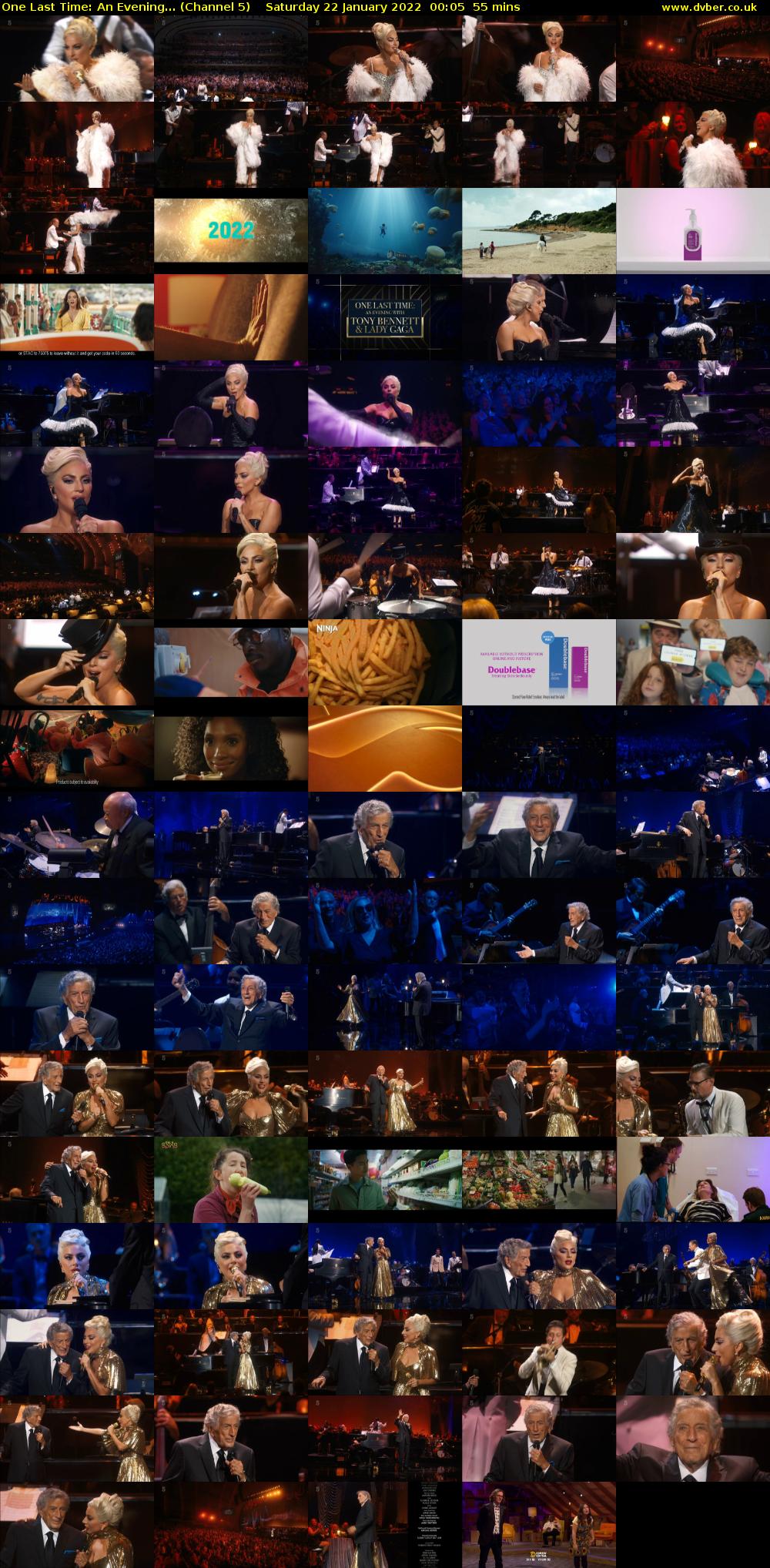 One Last Time: An Evening... (Channel 5) Saturday 22 January 2022 00:05 - 01:00