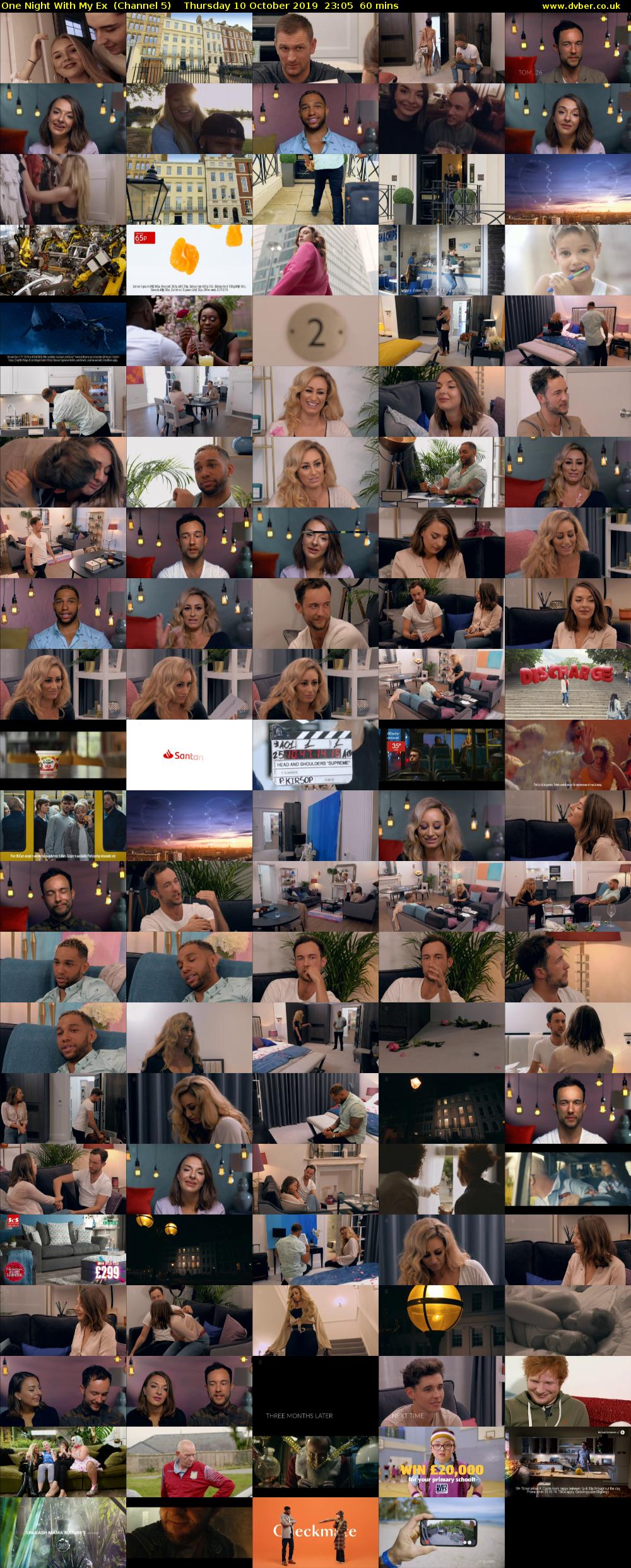 One Night With My Ex  (Channel 5) Thursday 10 October 2019 23:05 - 00:05