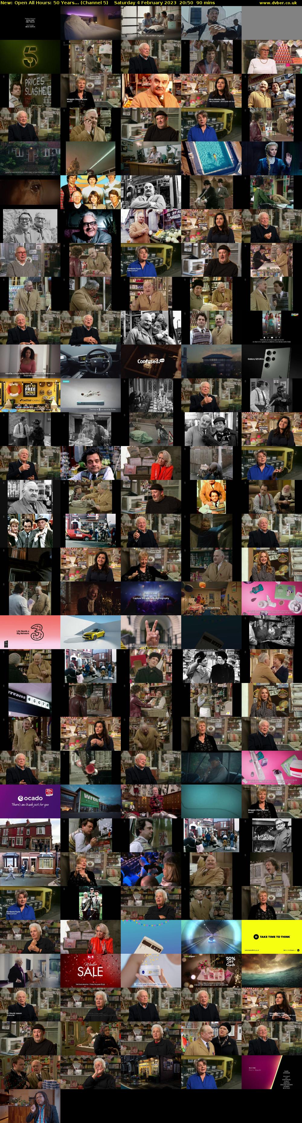 Open All Hours: 50 Years... (Channel 5) Saturday 4 February 2023 20:50 - 22:20