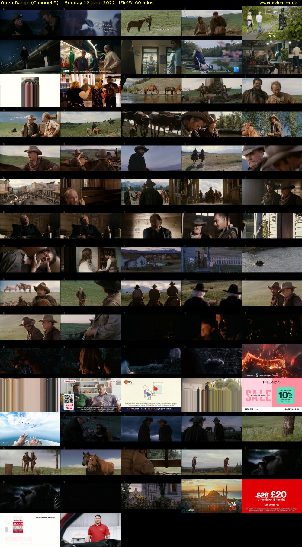 Open Range (Channel 5) Sunday 12 June 2022 15:45 - 16:45