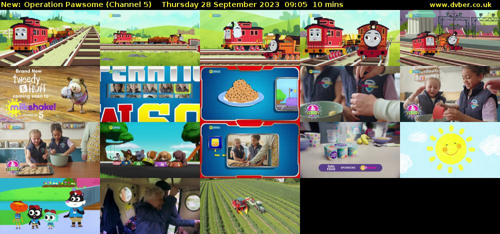 Operation Pawsome (Channel 5) Thursday 28 September 2023 09:05 - 09:15