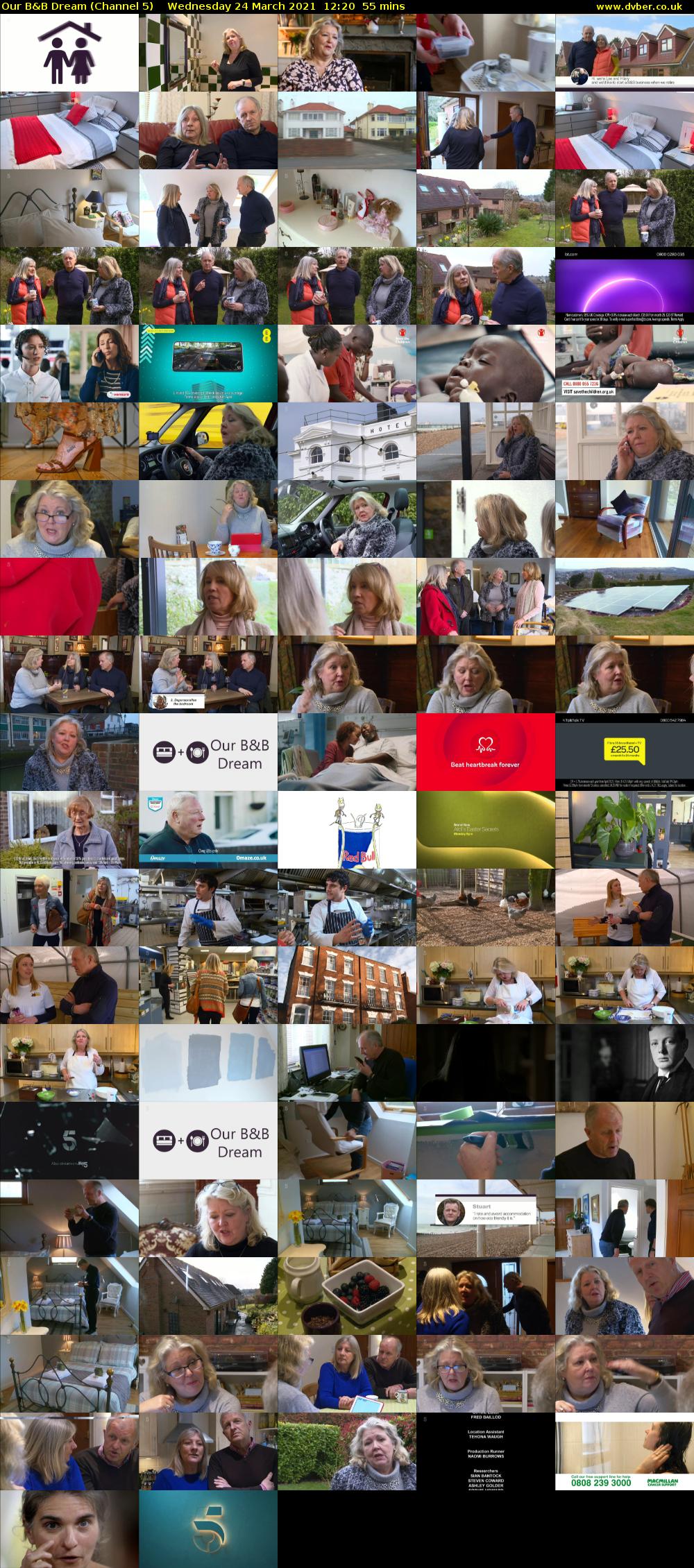 Our B&B Dream (Channel 5) Wednesday 24 March 2021 12:20 - 13:15