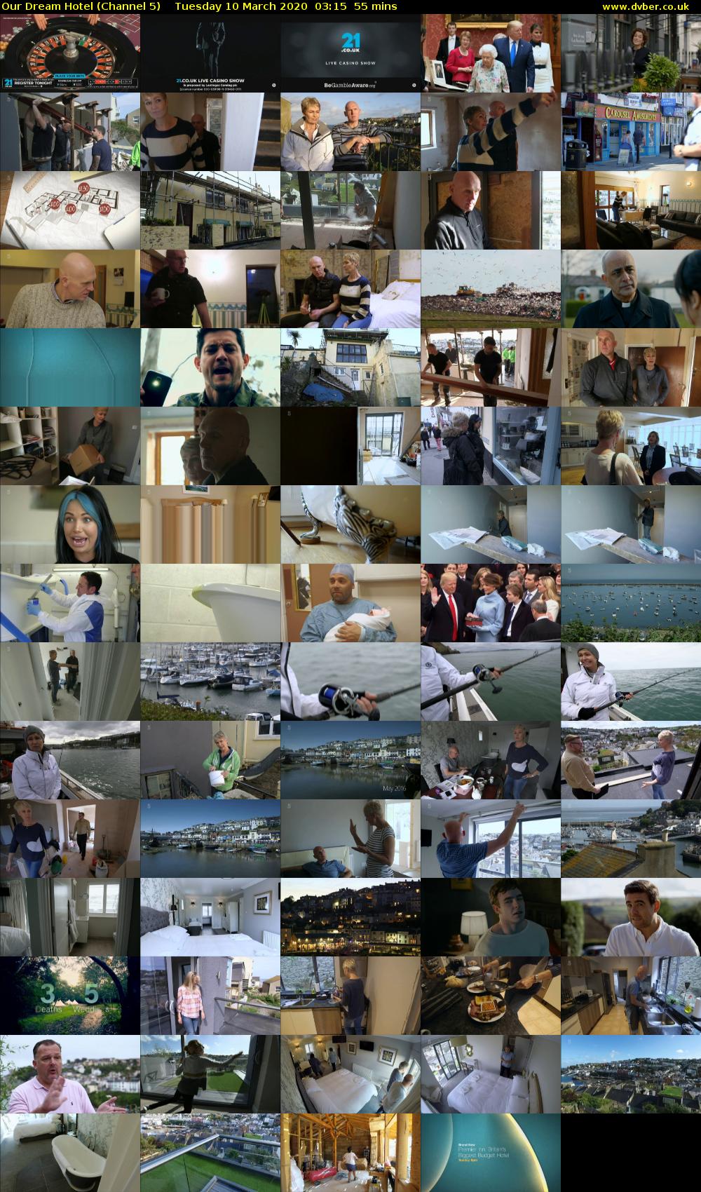 Our Dream Hotel (Channel 5) Tuesday 10 March 2020 03:15 - 04:10