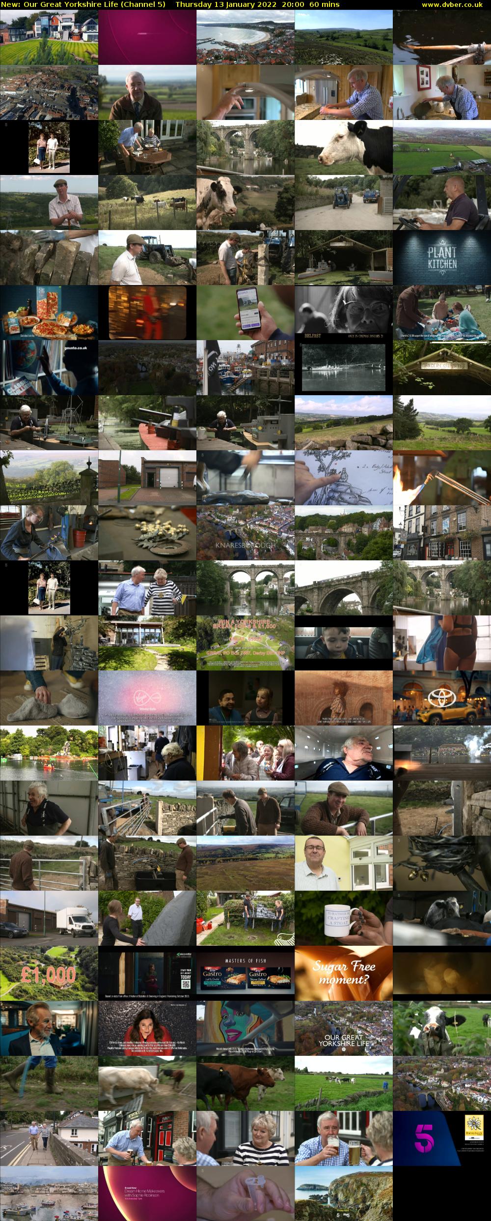 Our Great Yorkshire Life (Channel 5) Thursday 13 January 2022 20:00 - 21:00
