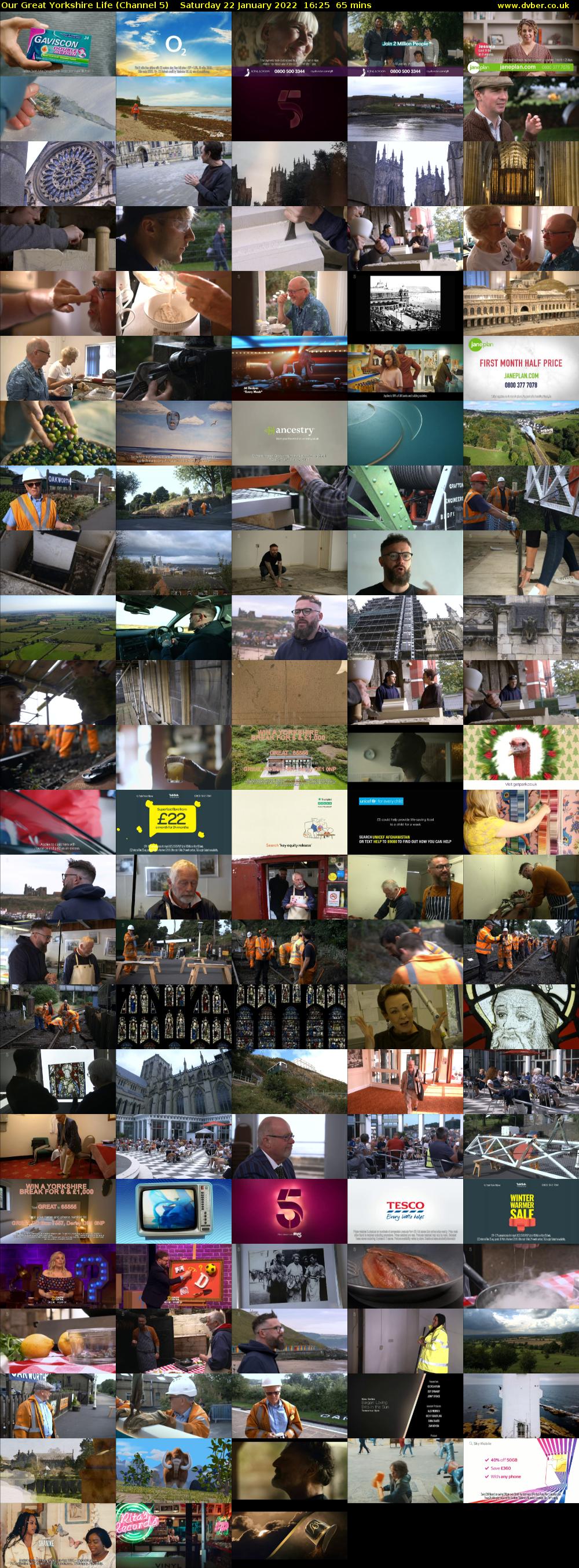 Our Great Yorkshire Life (Channel 5) Saturday 22 January 2022 16:25 - 17:30