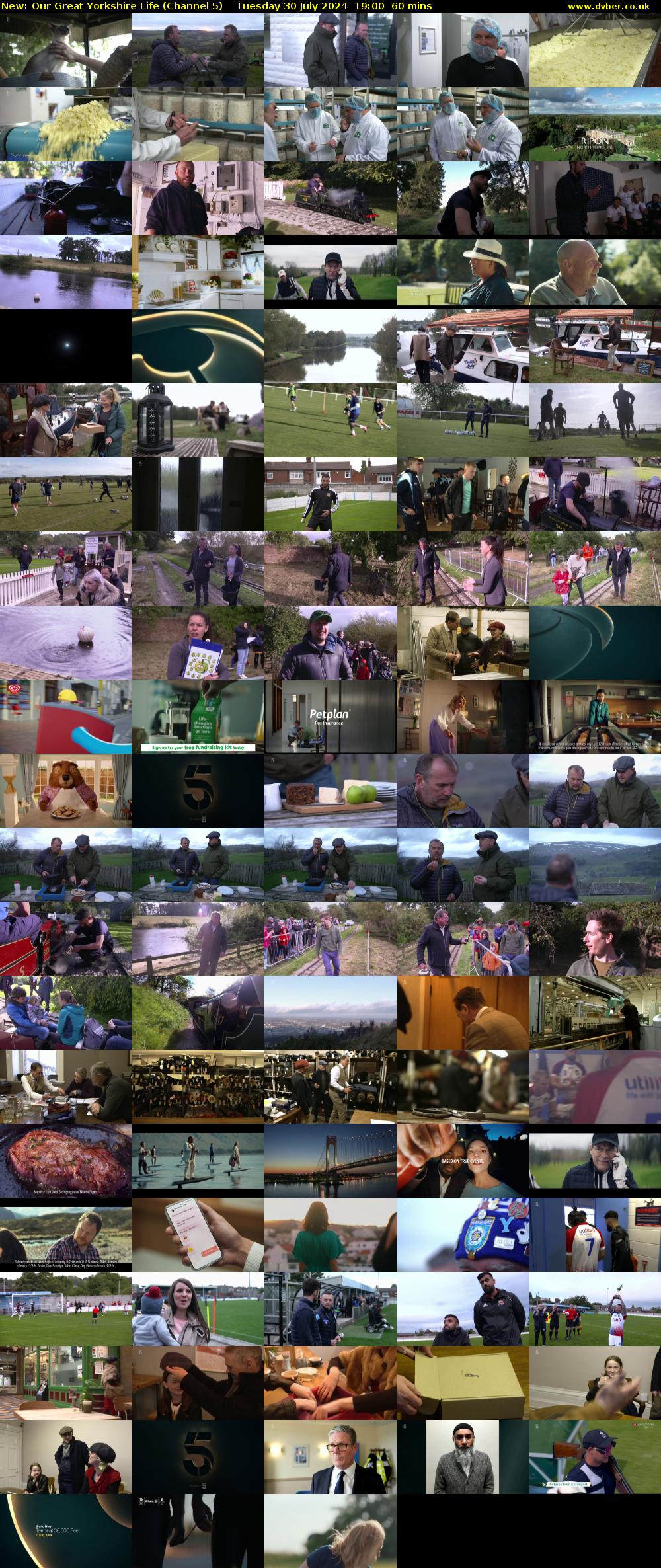 Our Great Yorkshire Life (Channel 5) Tuesday 30 July 2024 19:00 - 20:00