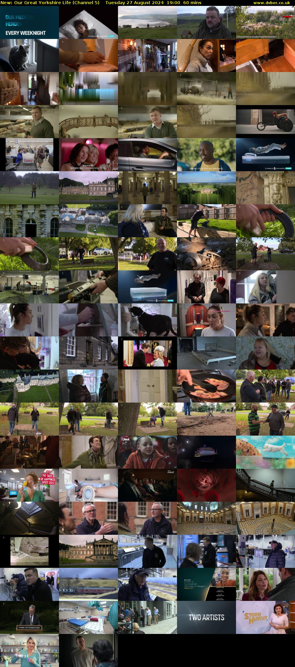 Our Great Yorkshire Life (Channel 5) Tuesday 27 August 2024 19:00 - 20:00