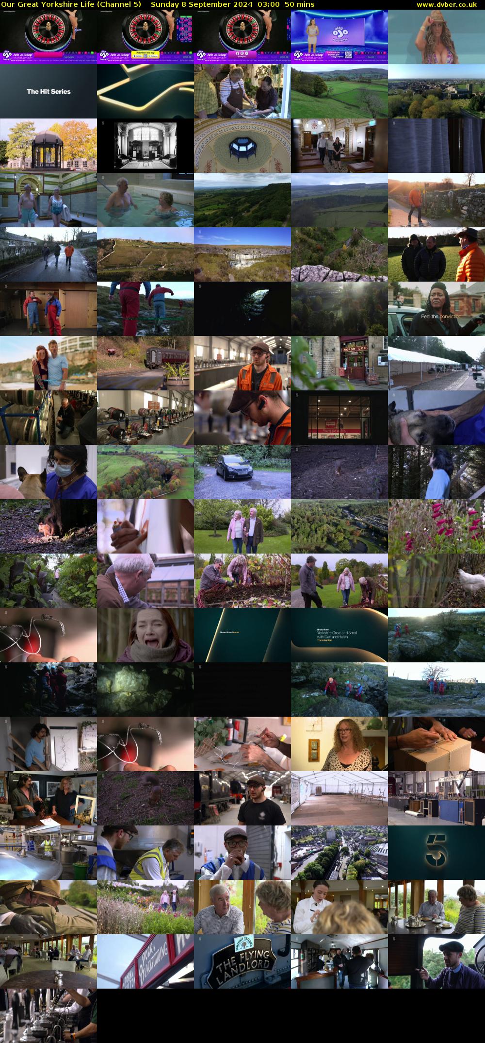 Our Great Yorkshire Life (Channel 5) Sunday 8 September 2024 03:00 - 03:50