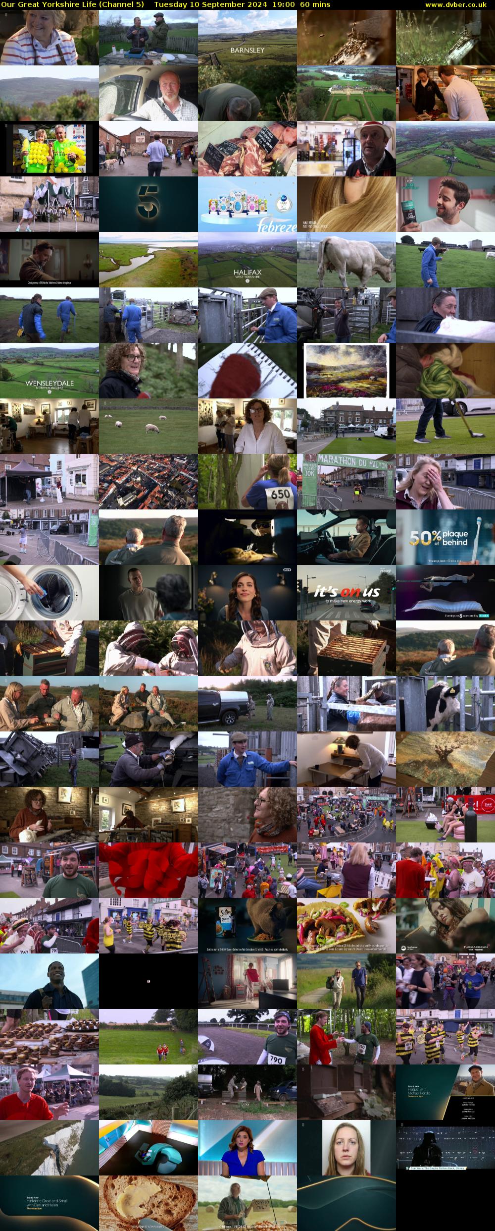 Our Great Yorkshire Life (Channel 5) Tuesday 10 September 2024 19:00 - 20:00