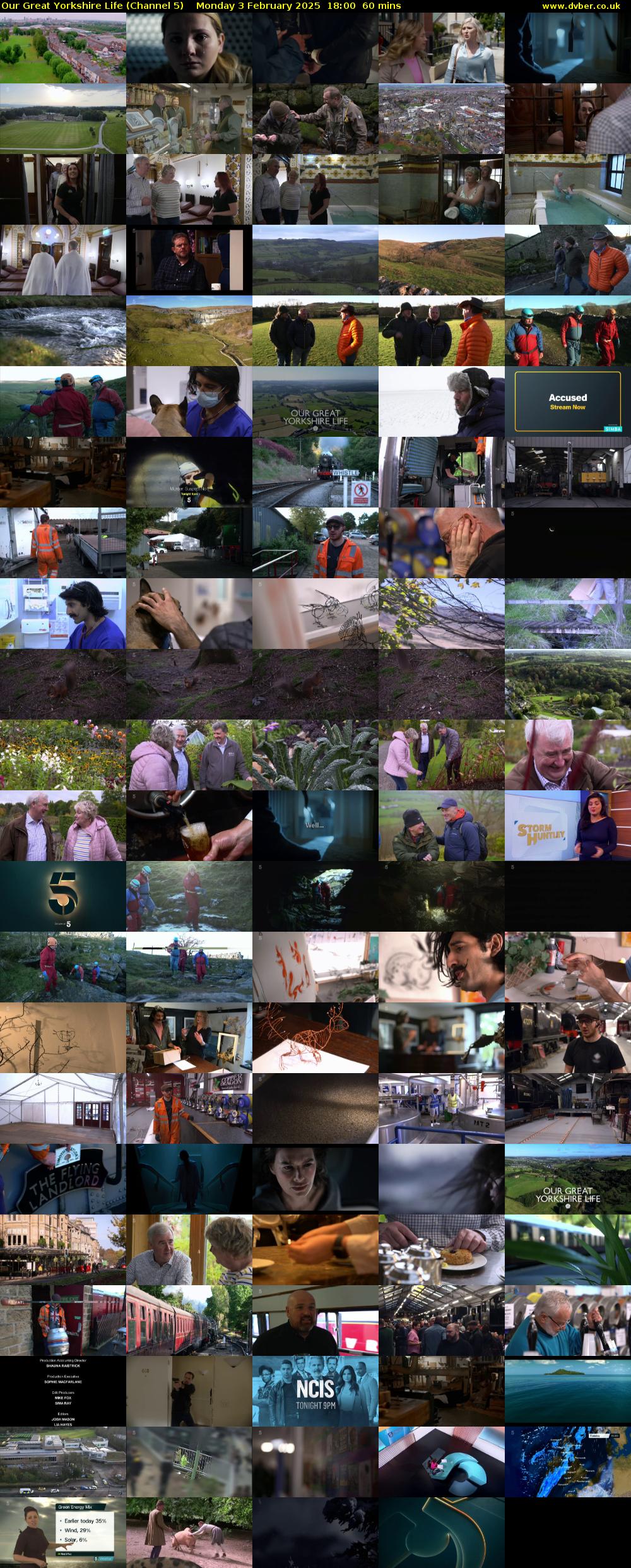 Our Great Yorkshire Life (Channel 5) Monday 3 February 2025 18:00 - 19:00