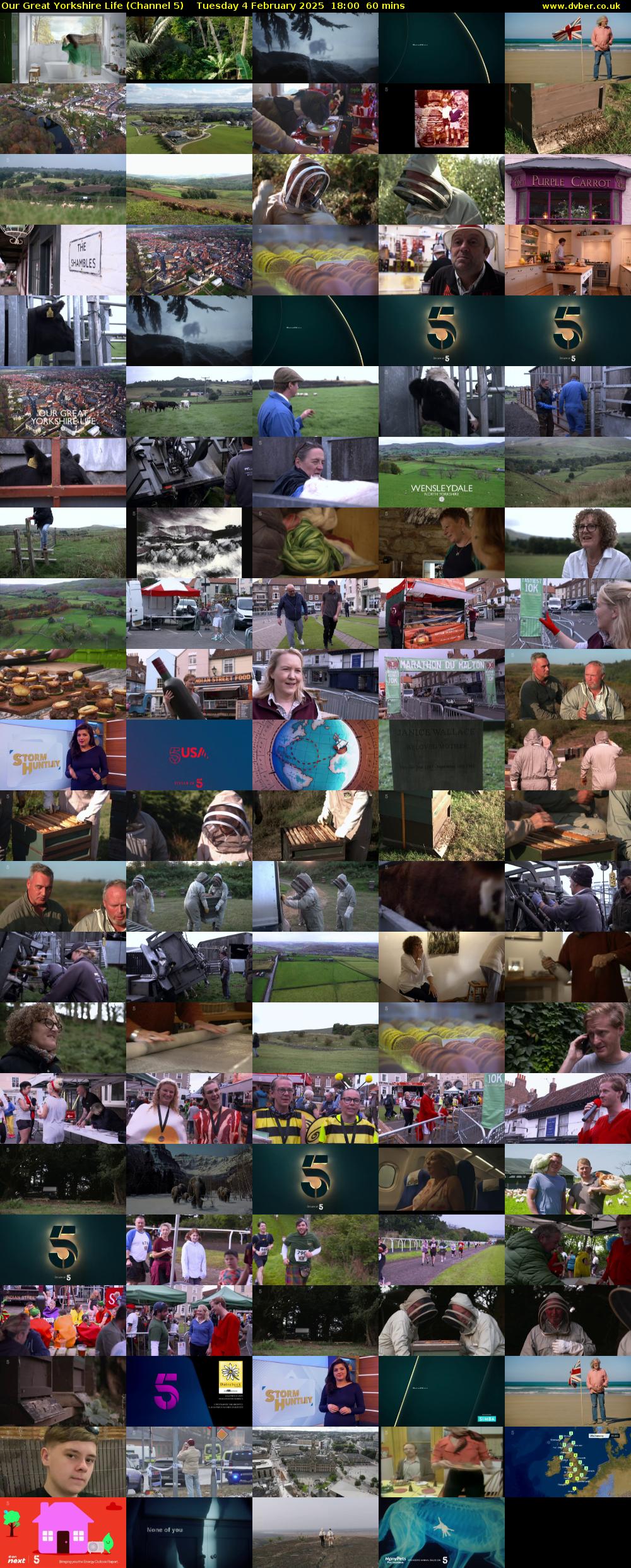Our Great Yorkshire Life (Channel 5) Tuesday 4 February 2025 18:00 - 19:00