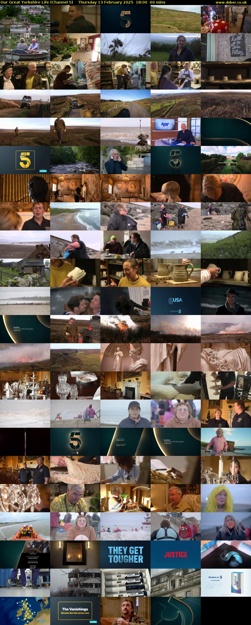 Our Great Yorkshire Life (Channel 5) Thursday 13 February 2025 18:00 - 19:00