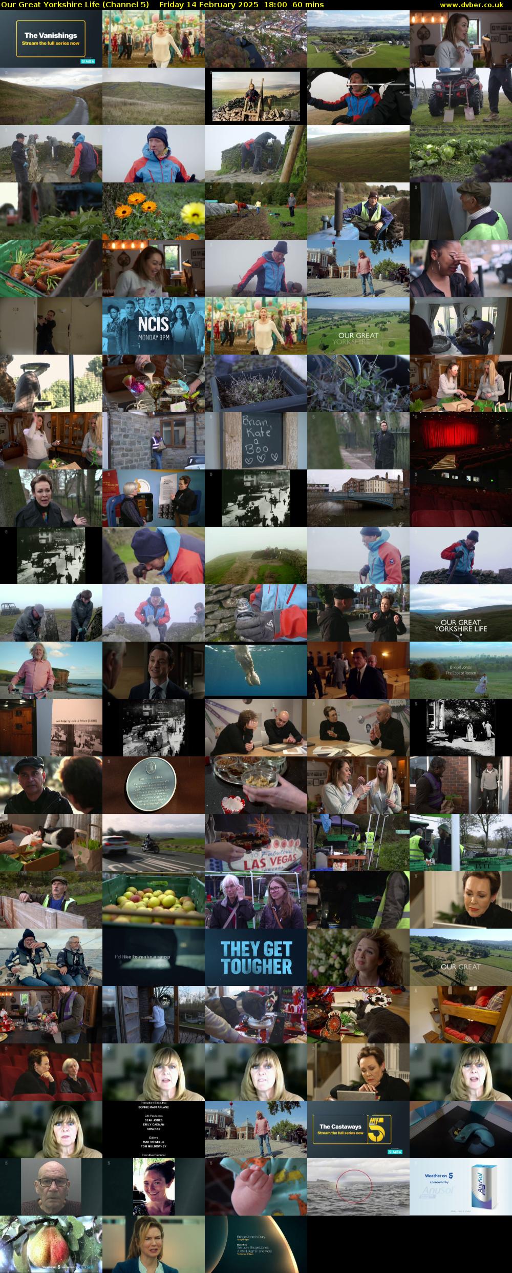 Our Great Yorkshire Life (Channel 5) Friday 14 February 2025 18:00 - 19:00