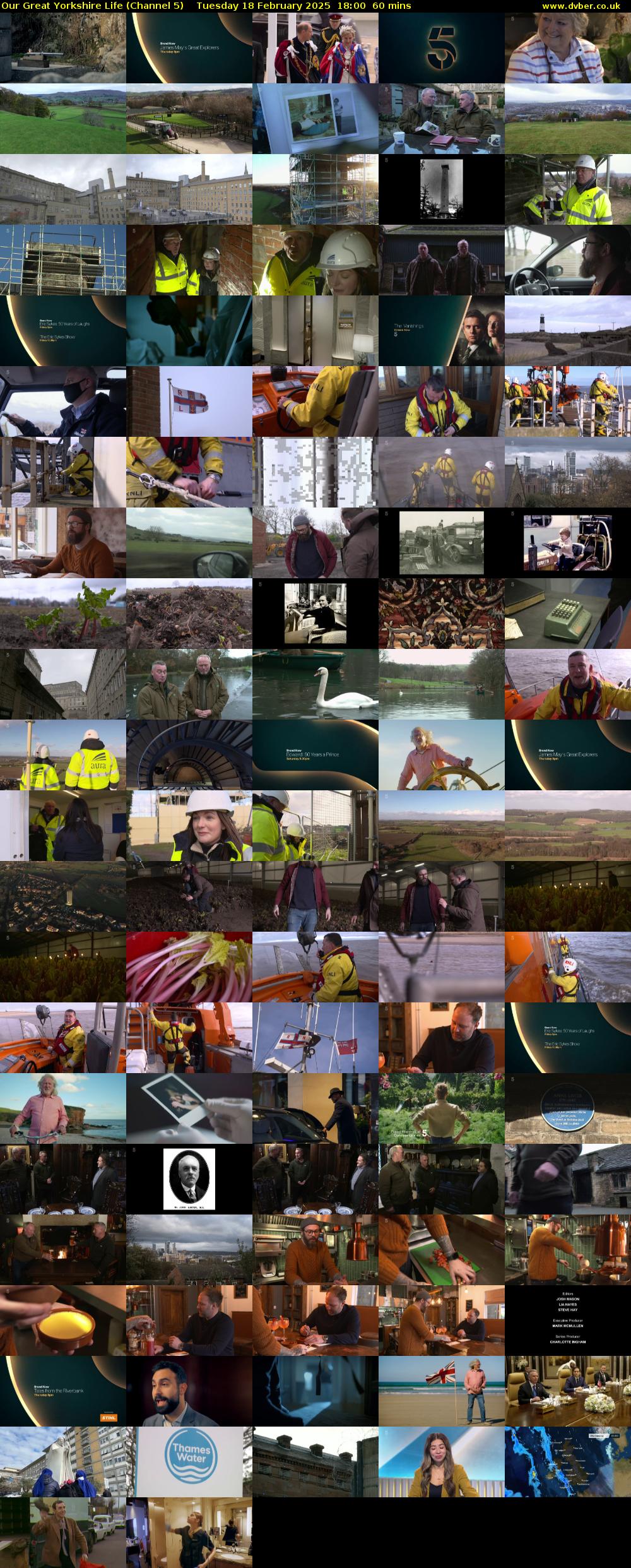 Our Great Yorkshire Life (Channel 5) Tuesday 18 February 2025 18:00 - 19:00