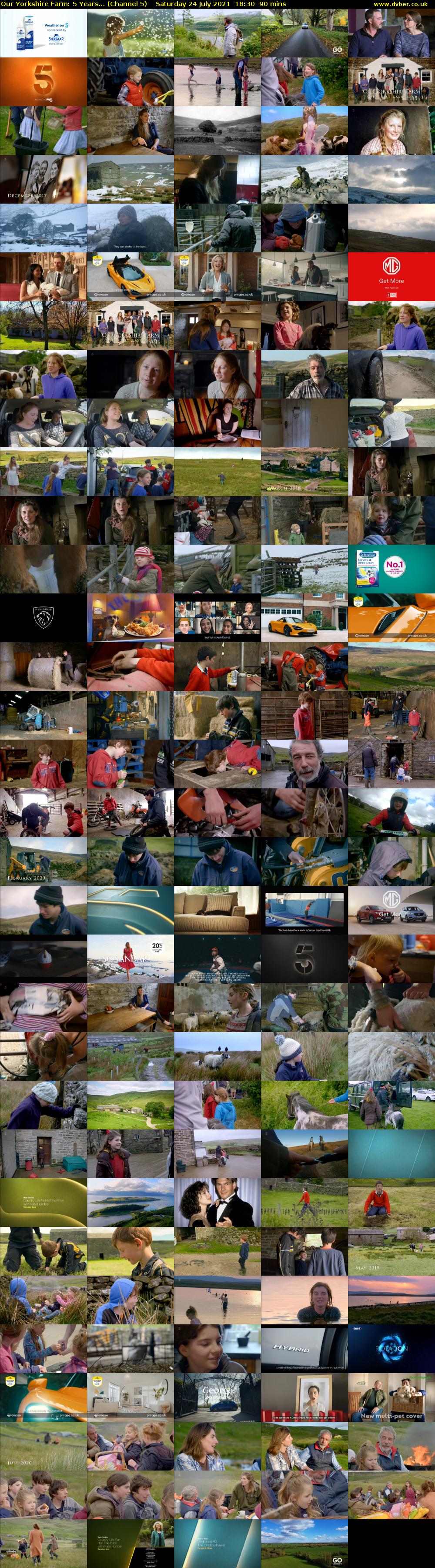 Our Yorkshire Farm: 5 Years... (Channel 5) Saturday 24 July 2021 18:30 - 20:00