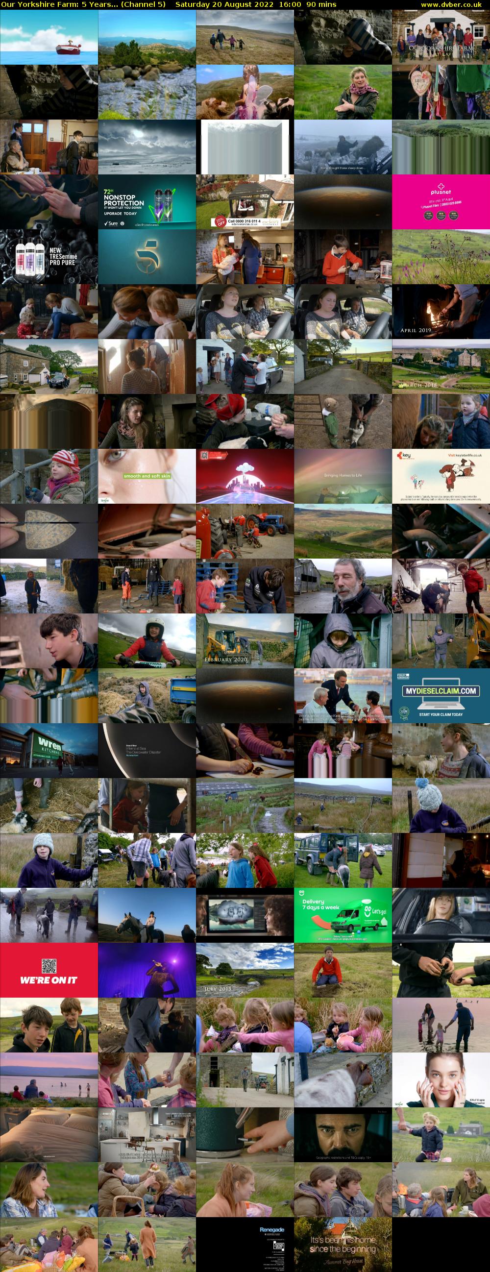 Our Yorkshire Farm: 5 Years... (Channel 5) Saturday 20 August 2022 16:00 - 17:30