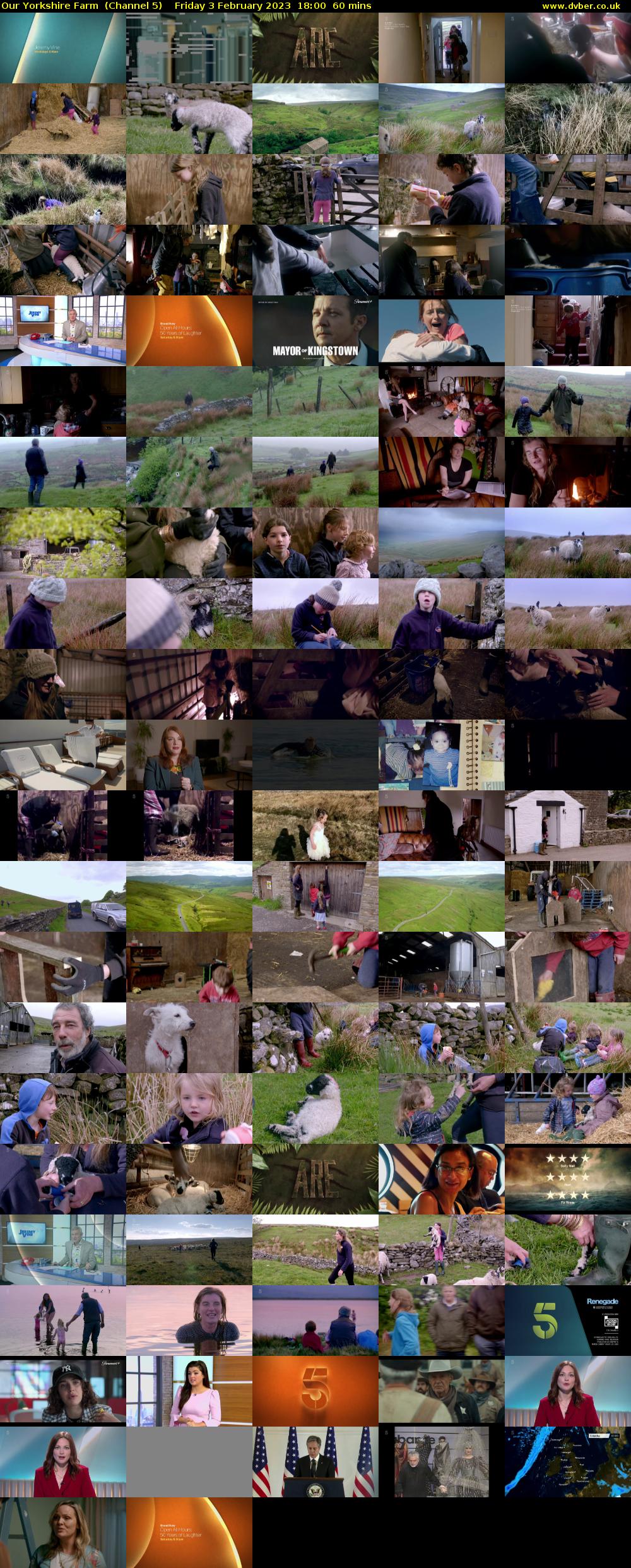 Our Yorkshire Farm  (Channel 5) Friday 3 February 2023 18:00 - 19:00