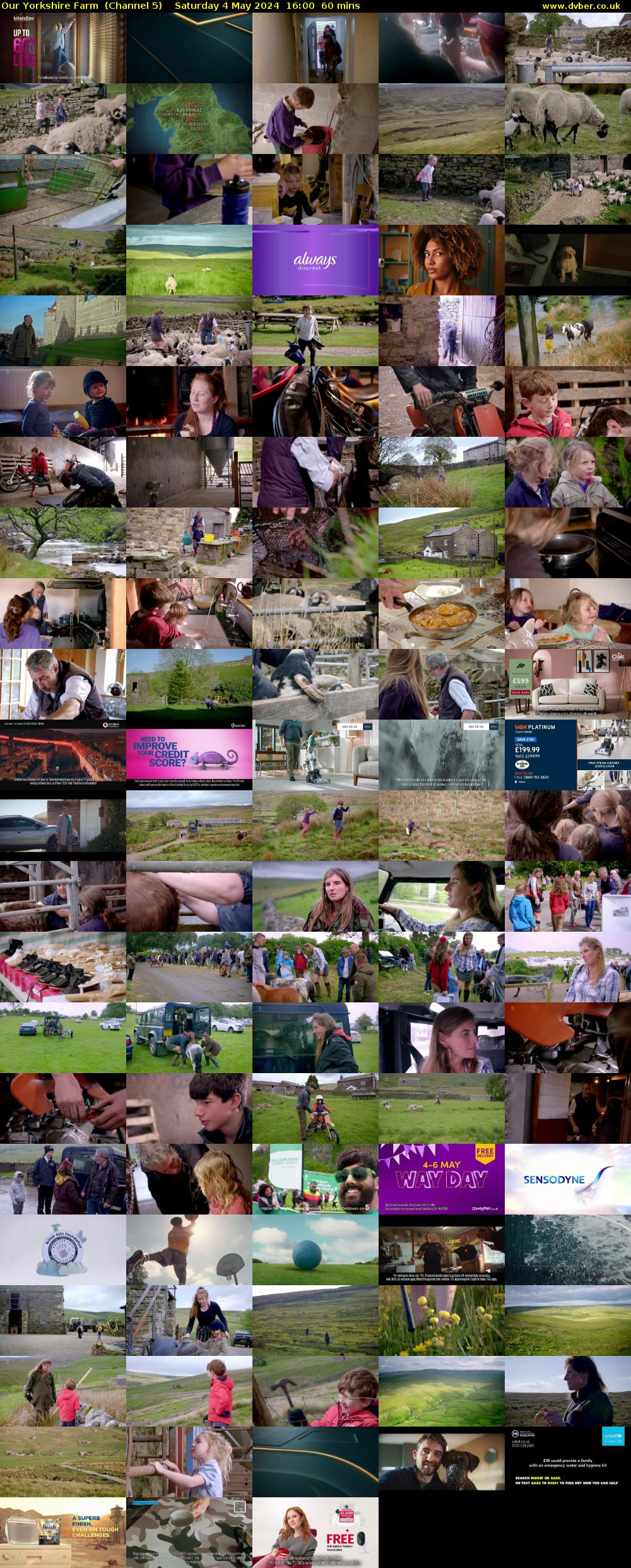 Our Yorkshire Farm  (Channel 5) Saturday 4 May 2024 16:00 - 17:00