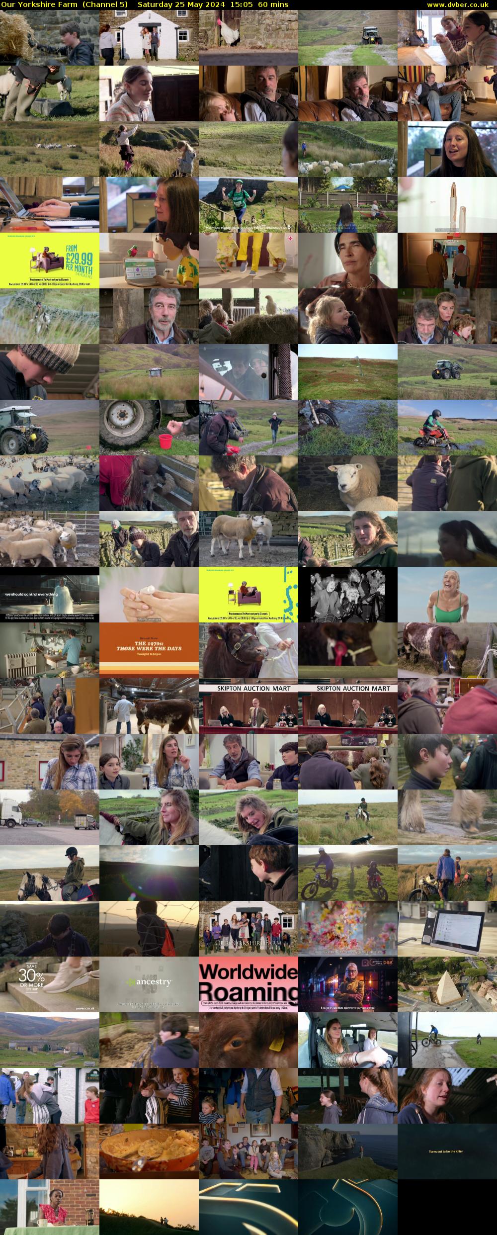 Our Yorkshire Farm  (Channel 5) Saturday 25 May 2024 15:05 - 16:05